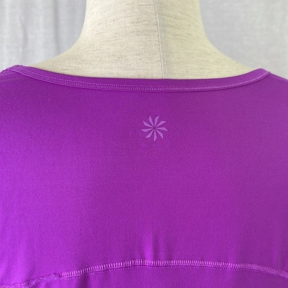 ATHLETA Woman’s Purple Longsleeve Running Athletic work out shirt Sz S - Picture 5 of 11